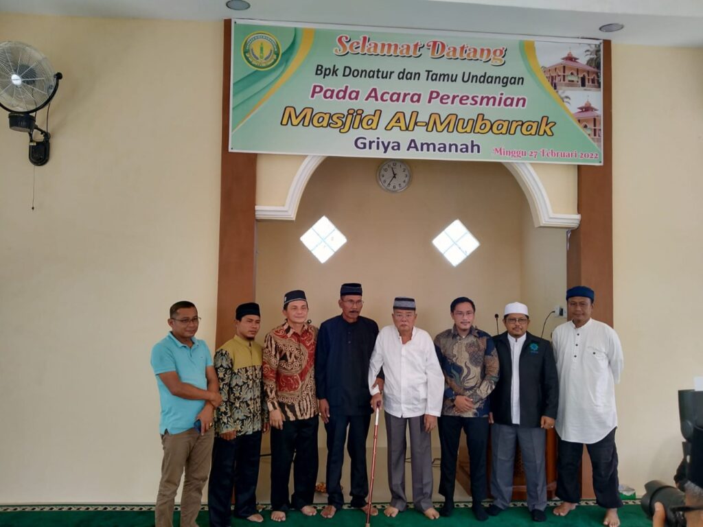 Ketua BPW Ar Risalah Resmikan Masjid di Ketaping, dekat Bandara Internasional Minangkabau (BIM)