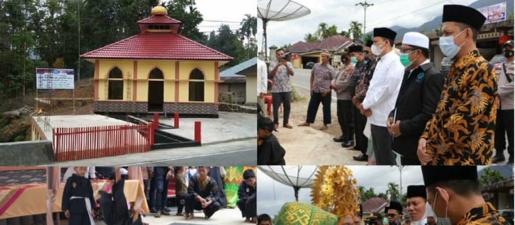 Ketua BPW Ar Risalah Resmikan Masjid Bersama Wakil Bupati Pasaman dan Yayasan Bina Muwahhidin Surabaya